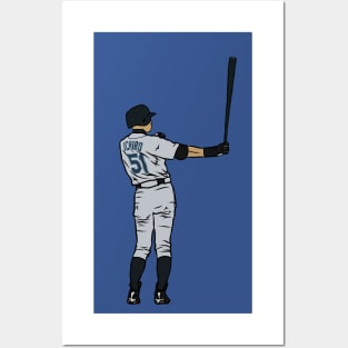 Ichiro Batting Ritual Posters and Art